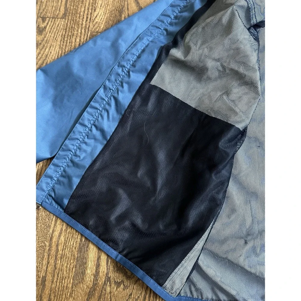 Adidas Golf CLIMASTORM Windbreaker Jacket Mens Large Blue Grey Zip Up